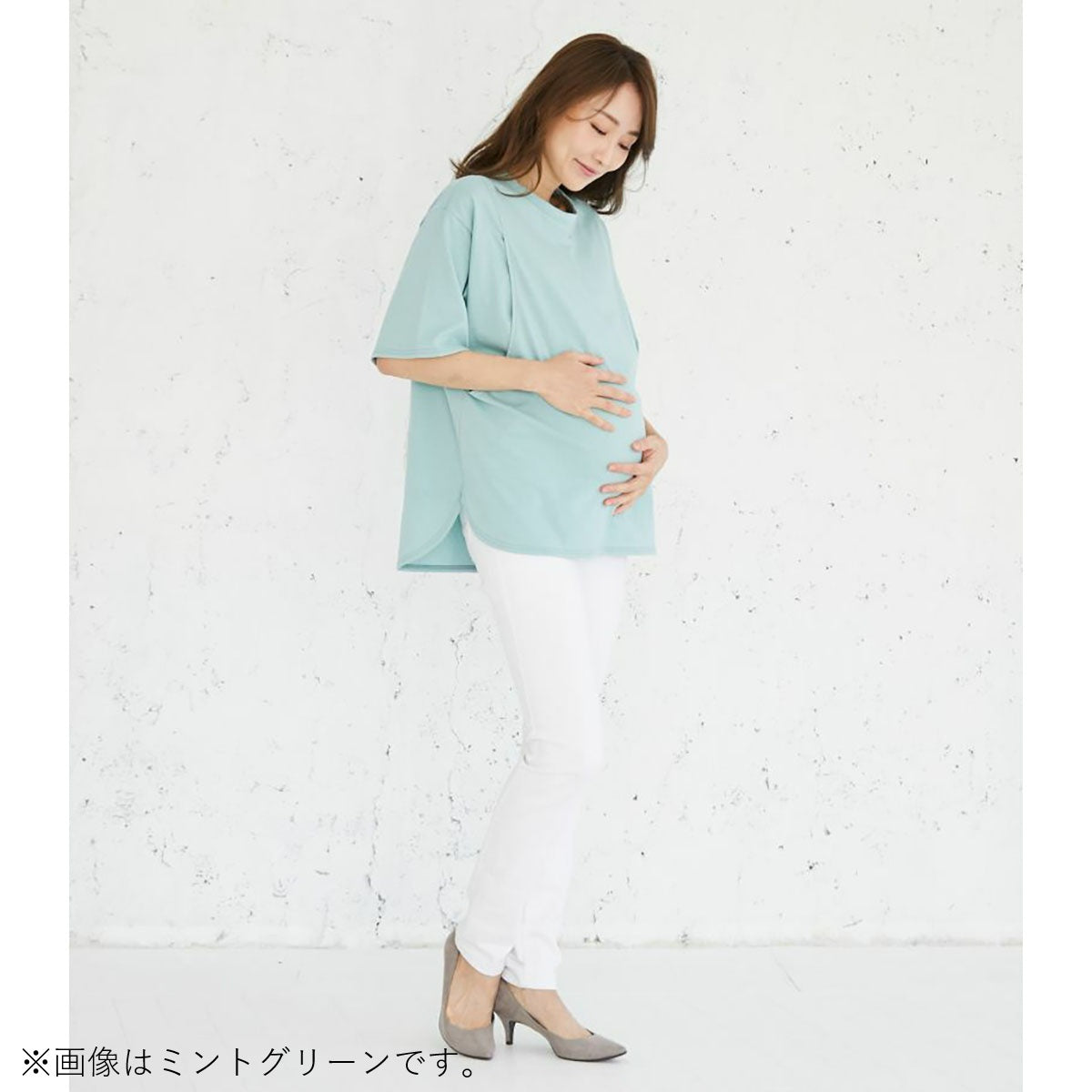 シンプルTシャツ ベビーピンク