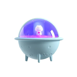 スペースキャラ ライト付き卓上加湿器ブルーJS113