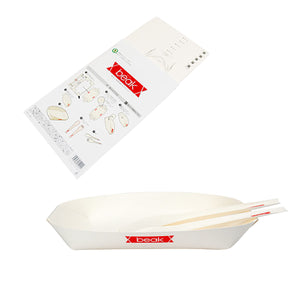 災害備蓄用 折り紙食器beak (ビーク)皿 5枚封筒入り×20セット