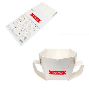 災害備蓄用 折り紙食器beak (ビーク)カップ 5枚封筒入り×20セット