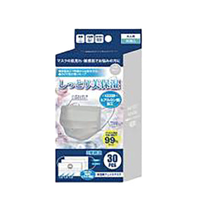 保湿美フェイスマスク30枚入り グレー