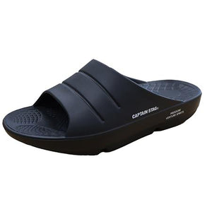 CAPTAIN STAG 650 スライドサンダル ブラック S/M/L/LL