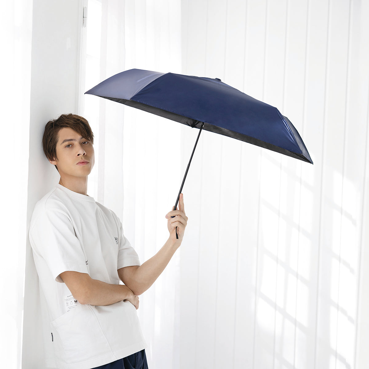 UVAir+ 晴雨兼用折りたたみ傘 ブラック
