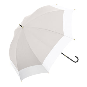 UVペールバイカラー 晴雨兼用長傘 ペールグレー