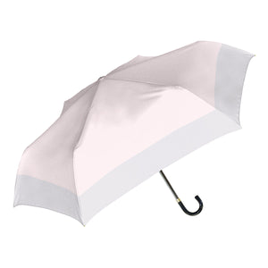 UVペールバイカラー折 晴雨兼用折りたたみ傘 パウダーピンク
