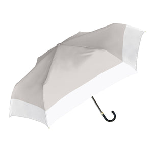 UVペールバイカラー折 晴雨兼用折りたたみ傘 ペールグレー