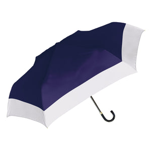 UVペールバイカラー折 晴雨兼用折りたたみ傘 ネイビー