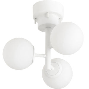 タイニーグラス シーリングライト3灯 White×Milk