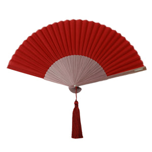 西川庄六 扇子 by Color 灰紫×えんじ