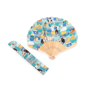 西川庄六 soleil扇子 猫缶