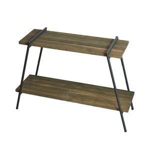 アイアンレッグラック 2段 ダークブラウン