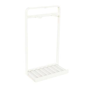 メガネスタンド ドライトレイ付 ホワイト