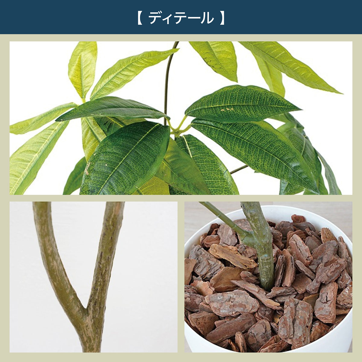 光触媒インテリアグリーン パキラ130cm鉢付き