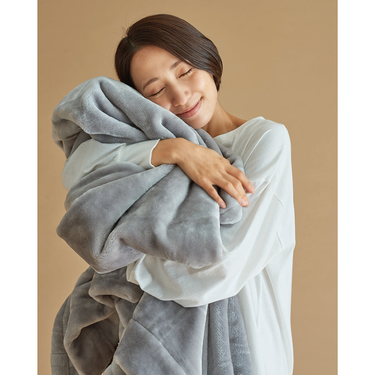 CALDO NIDO notte3 掛け毛布 シルバー シングル