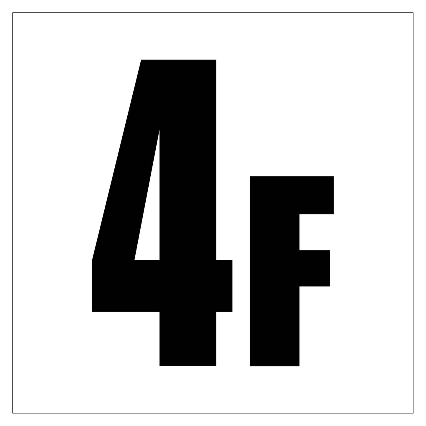 150角アルミ複合板ピクトサイン 4F