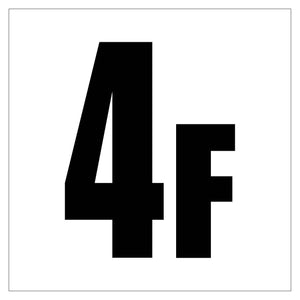 150角アルミ複合板ピクトサイン 4F