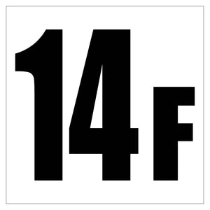 150角アルミ複合板ピクトサイン 14F