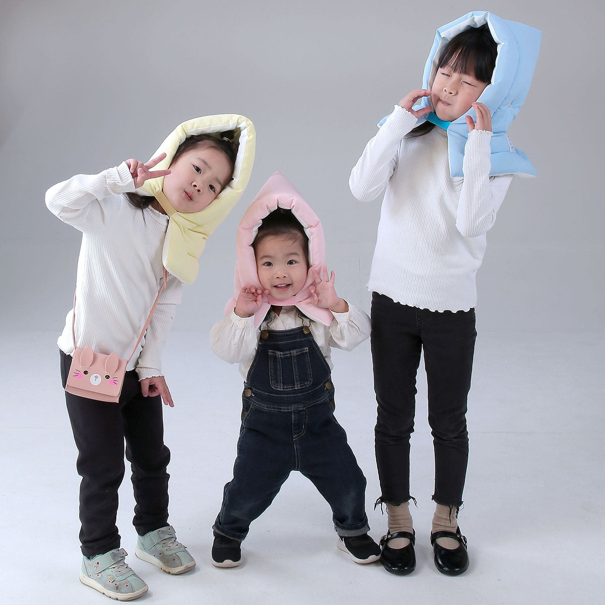 日本防炎協会認定 カネカロン防災クッション ピンク S/M/L