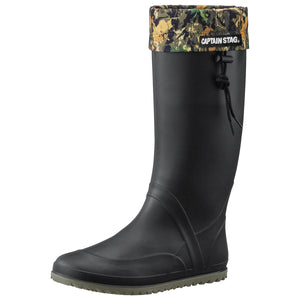 レインブーツ キャプテンスタッグ CS-05 ブラック SS/S/M/L/LL/3L