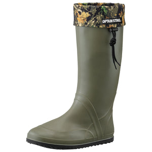 レインブーツ キャプテンスタッグ CS-05 オリーブ SS/S/M/L/LL/3L