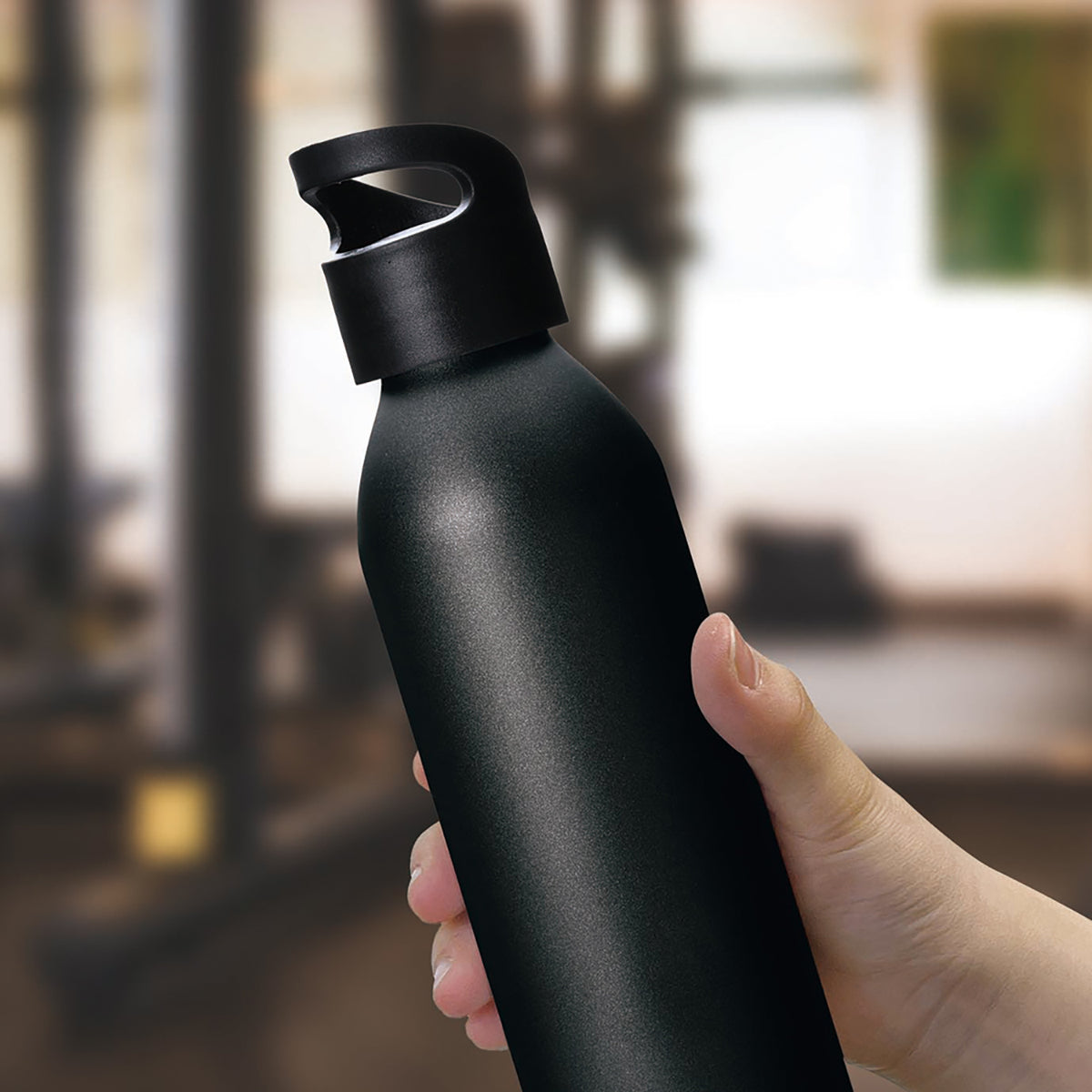 ポータブルアルミボトル 600ml ブラック