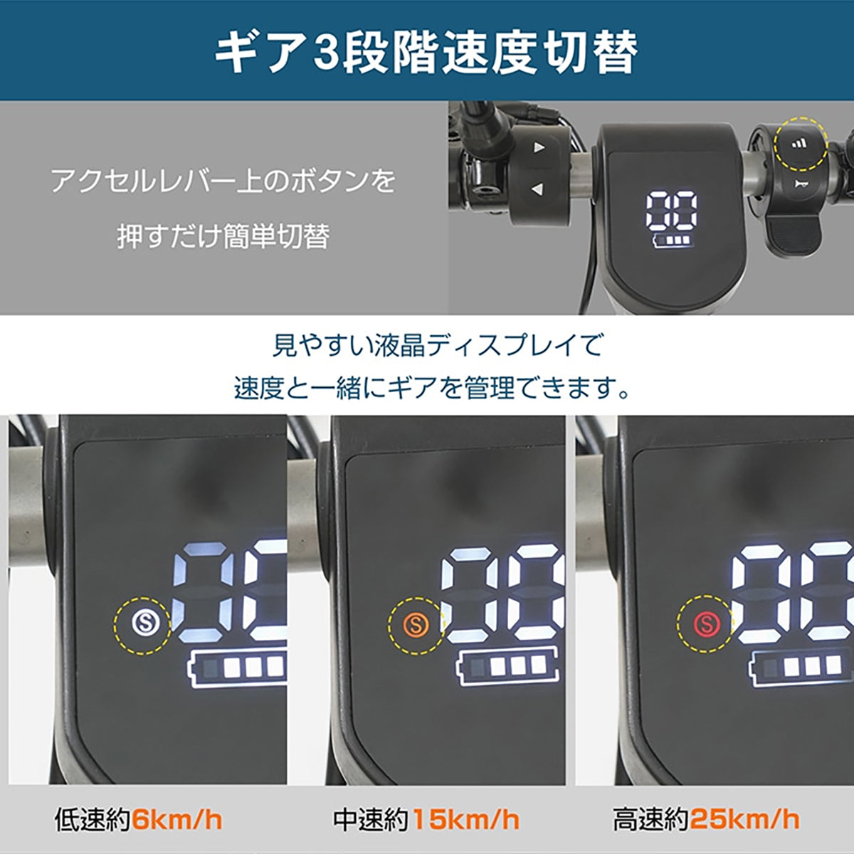 電動キックボード 折り畳み式 原付1種免許必須 歩道不可・公道走行可能