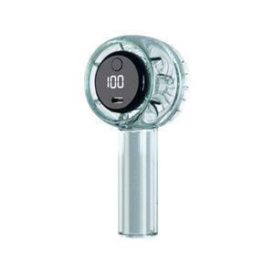 ミニクリアハンディファン 1200mAh グリーン F26 幅58×奥行48×高さ127