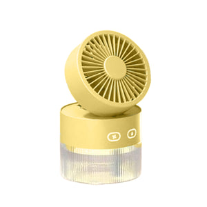 アイスミスト卓上加湿ファン イエロー C88 幅110×奥行110×高さ132