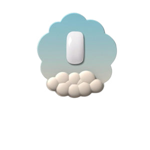 リストレスト付きマウスパッド 青×オレンジ MP-1 幅248×奥行15×高さ265