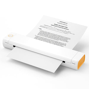 phomemoモバイルプリンター(平面紙対応)ホワイト・オレンジF08A4 幅309×奥行33×高さ64