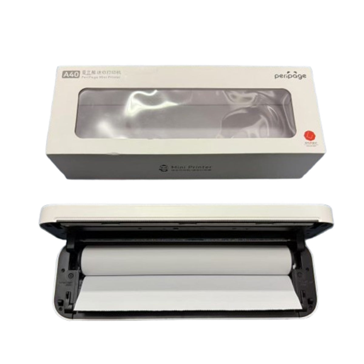 PeriPageミニプリンター グレーA40 幅265×奥行45×高さ80