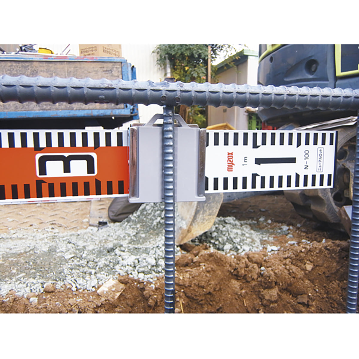 鉄筋ピタット 検測金具付 セット 工事写真 標尺用