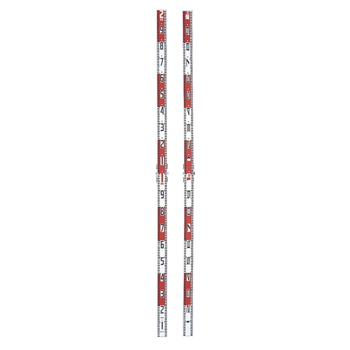 二ツ折標尺 スタッフ 2m×2ツ折 – GREEN CROSS-select 工事現場の