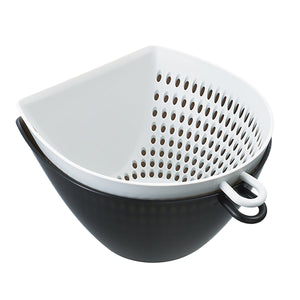 フタ付き チリトリ ザル ボウル 調理器具 M 幅14.4×奥行15.9×高さ8.7(M)cm