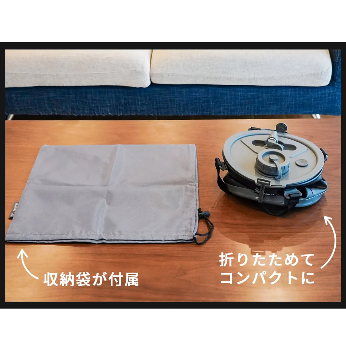 FUTURE FOX ウォータージャグ 10L 折りたたみ式 防災用品 ウォータータンク カーキ