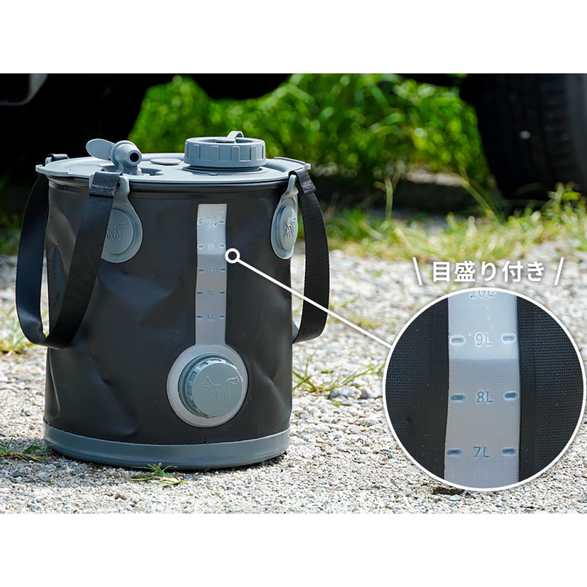 FUTURE FOX ウォータージャグ 10L 折りたたみ式 防災用品 ウォータータンク カーキ