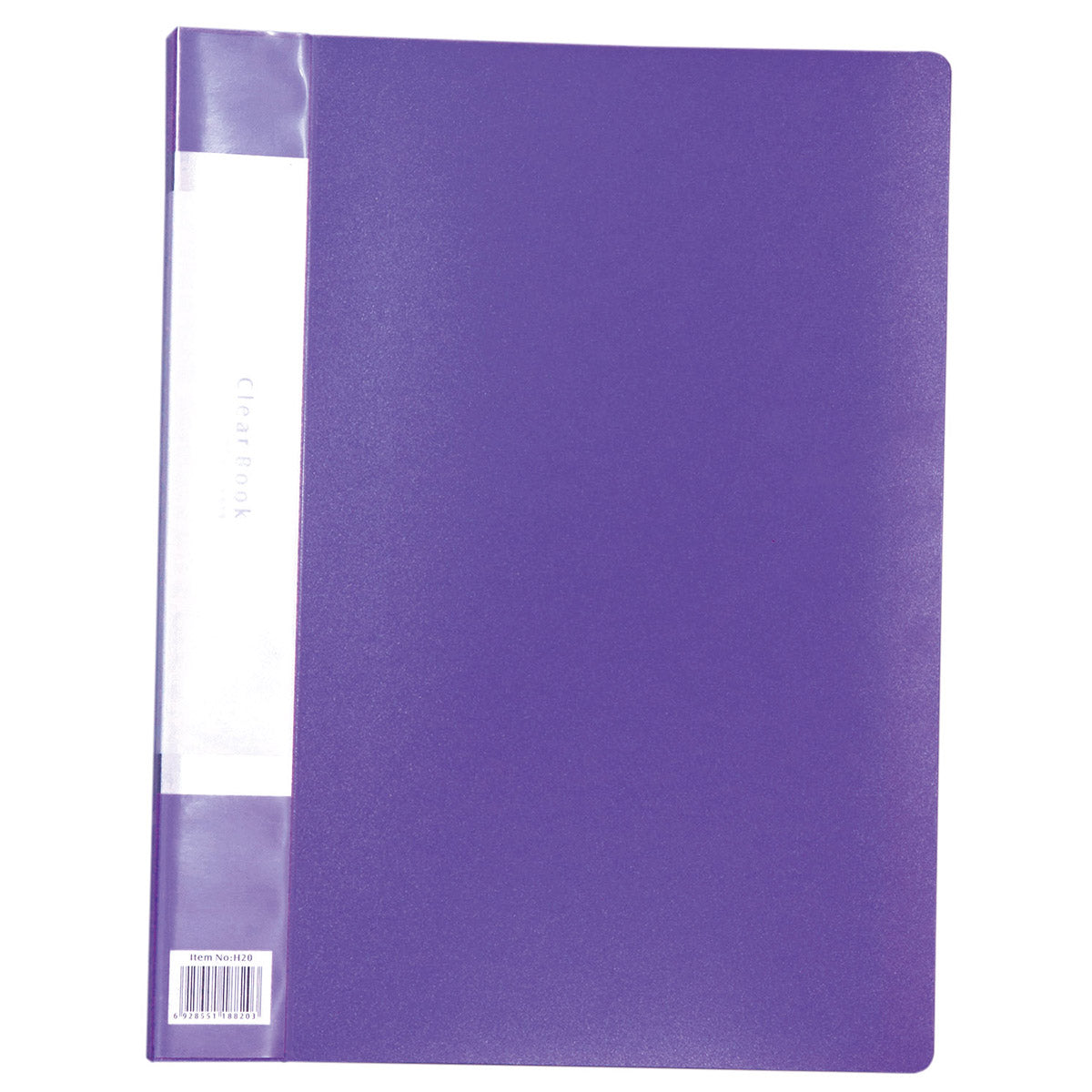 クリアブックB 厚 A4 20ポケット パープル