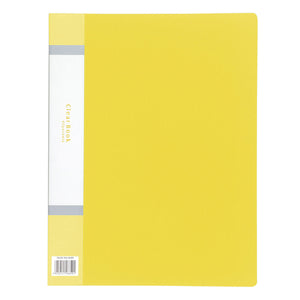 クリアブックA4 縦入れ 40ポケット イエロー