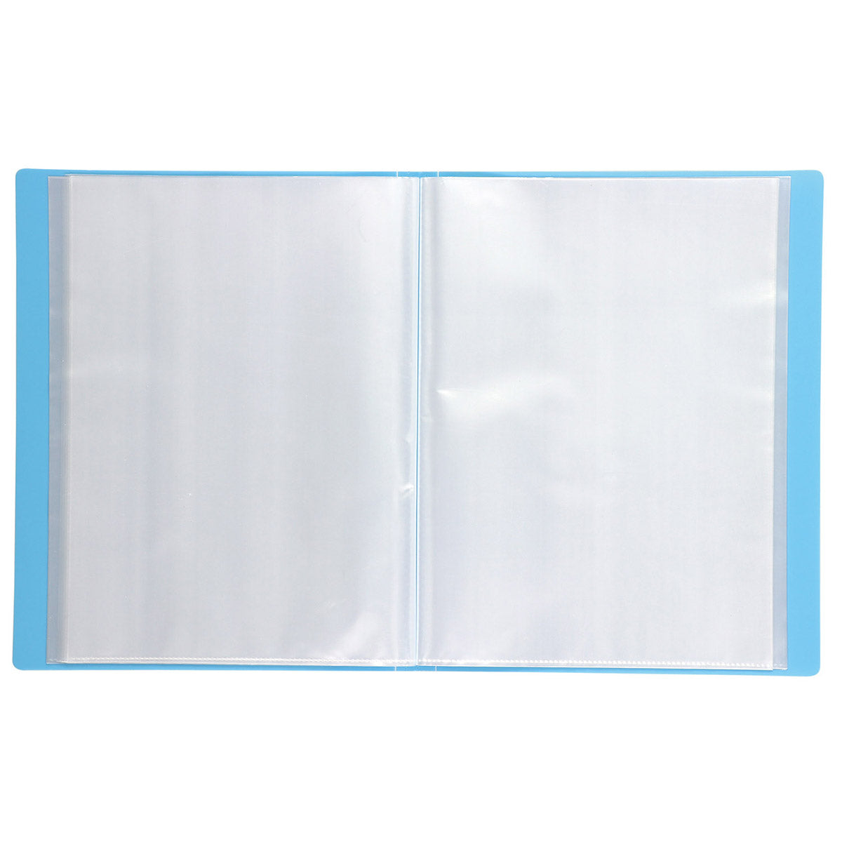 クリアブックA4 縦入れ 40ポケット ブルー
