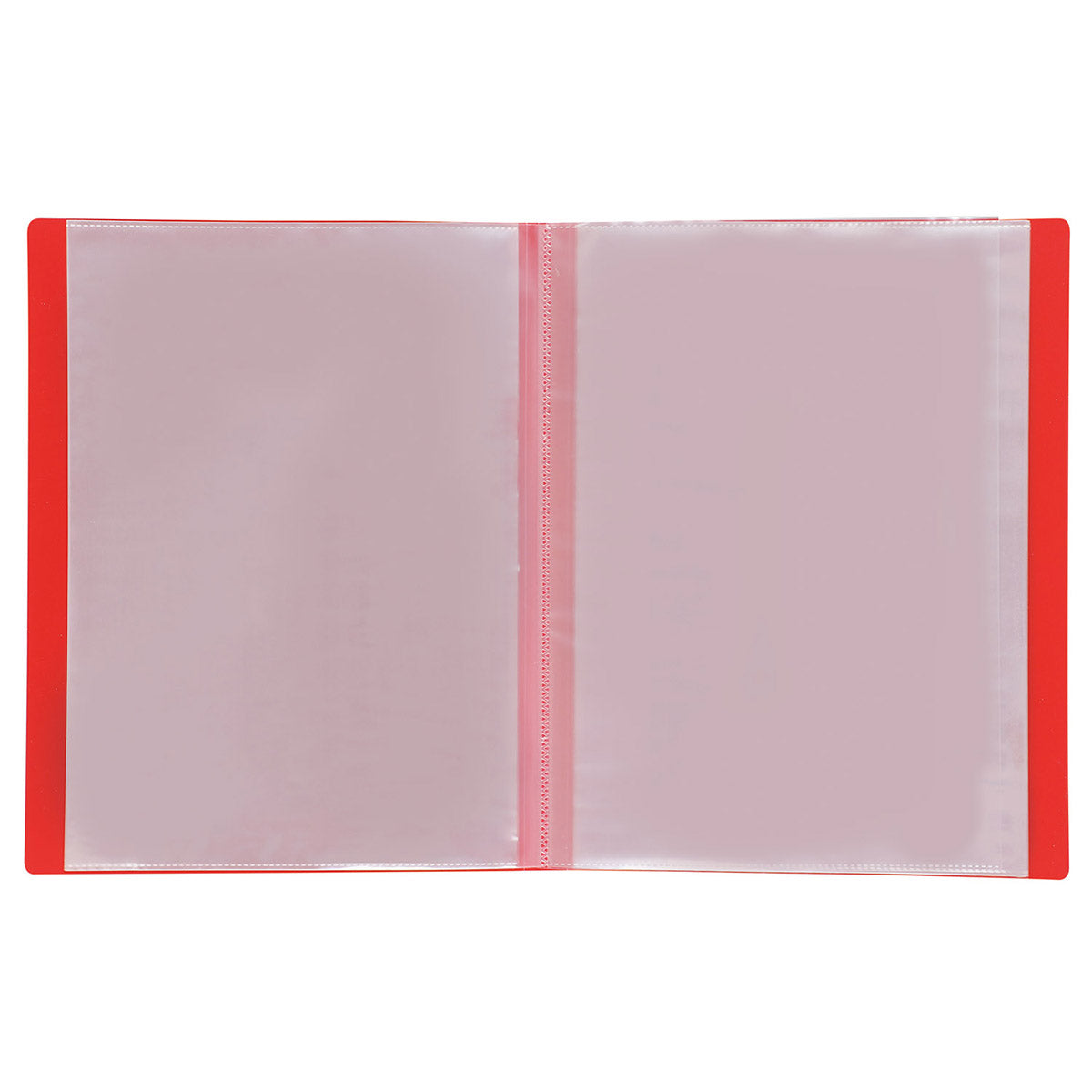 クリアブックA4 横入れ 32ポケット レッド