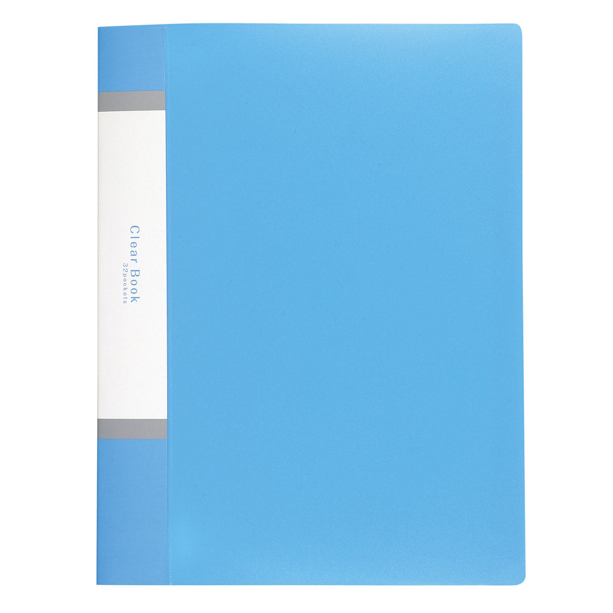 クリアブックA4 横入れ 32ポケット ブルー