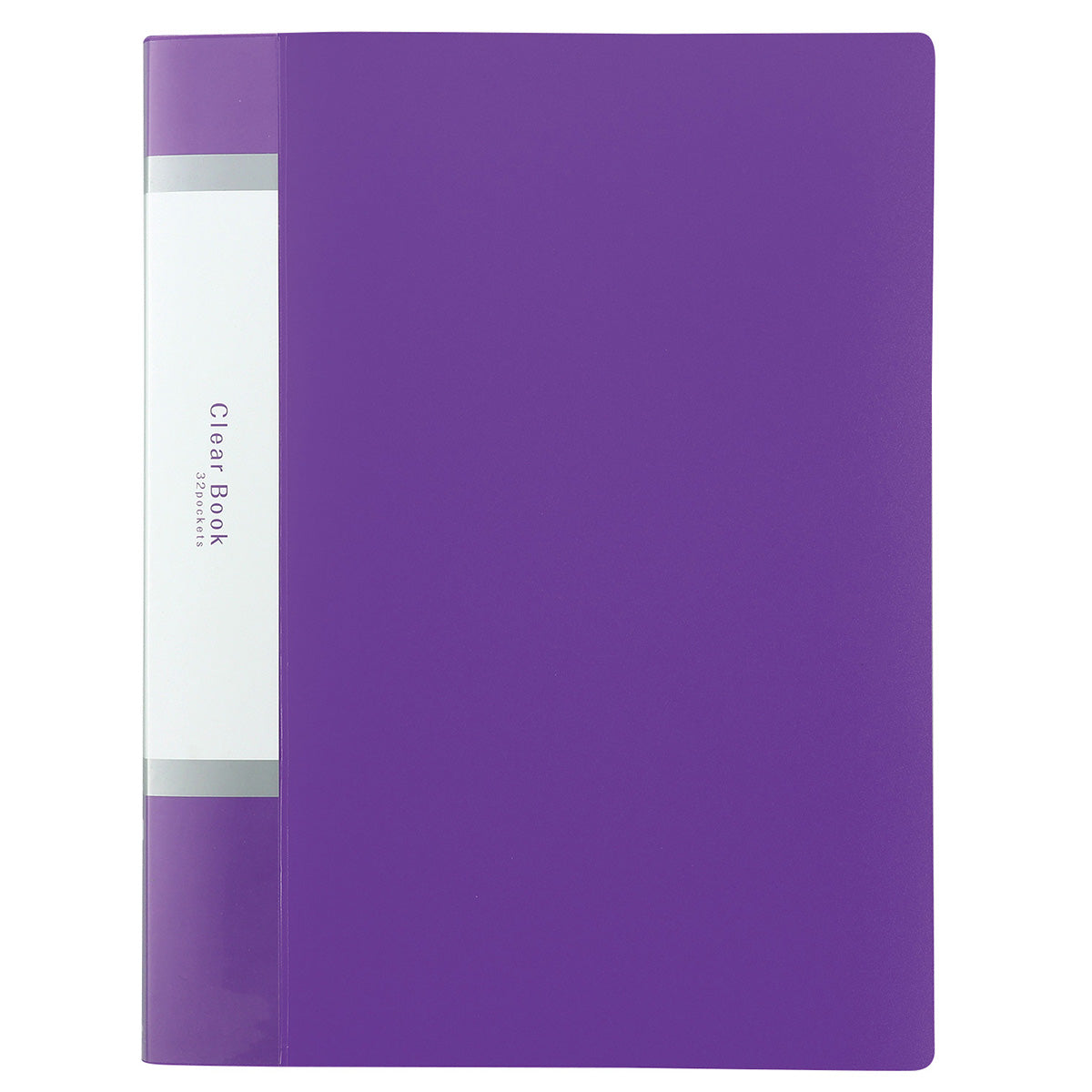 クリアブックA4 横入れ 32ポケット パープル