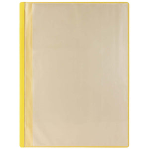 薄型クリアブックA4 横入れ 10ポケット イエロー