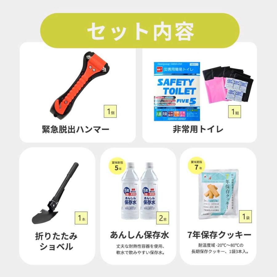 車載用防災15点セット 非常用 防災セット
