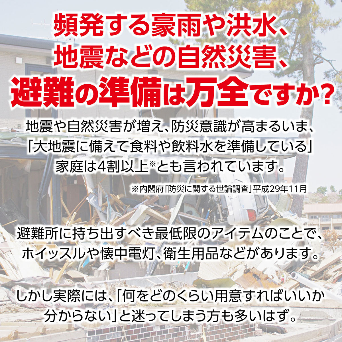 防災士監修 簡易防災セット 9点