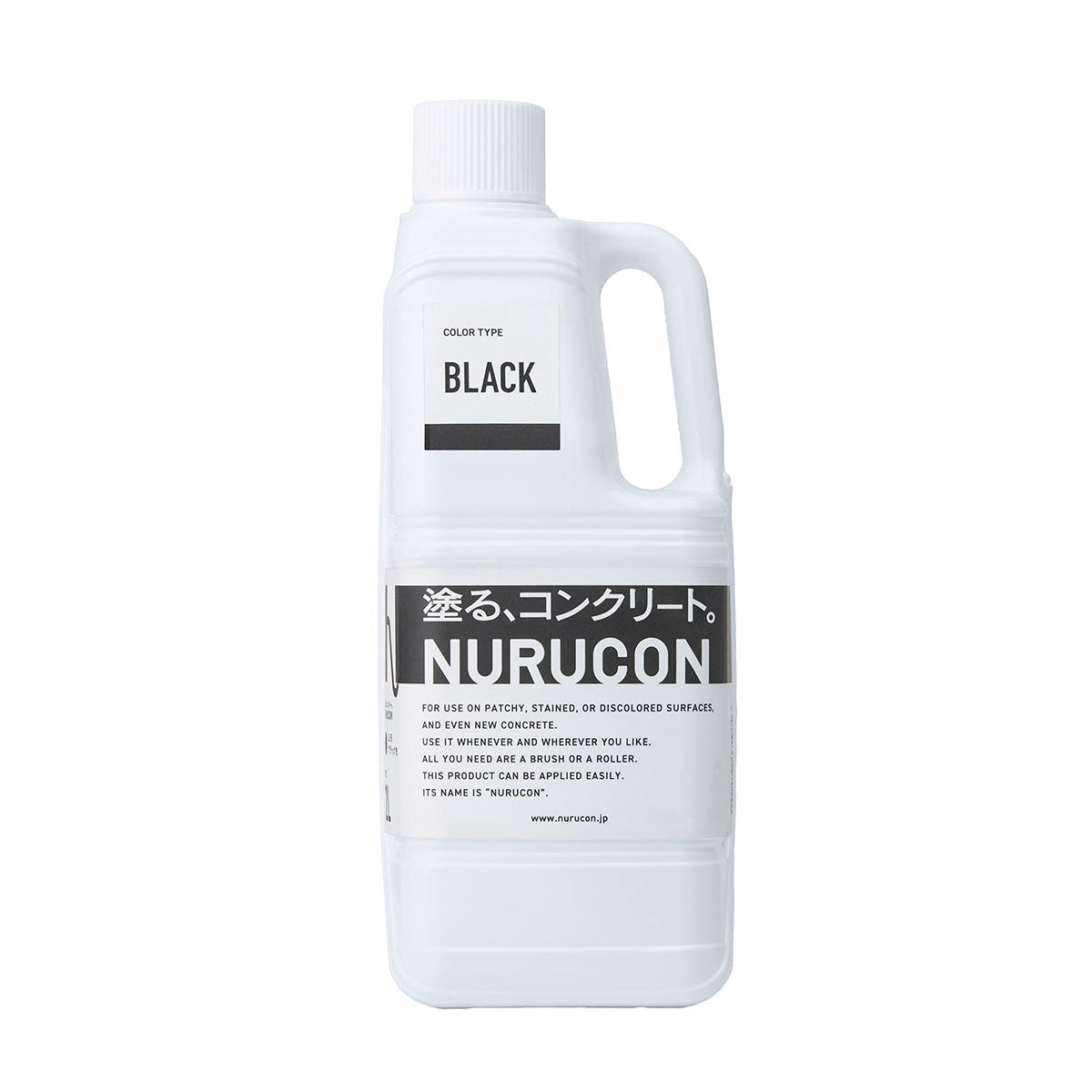 NURUCON ヌルコン 屋外 コンクリート 化粧仕上げ用 2L ブラック