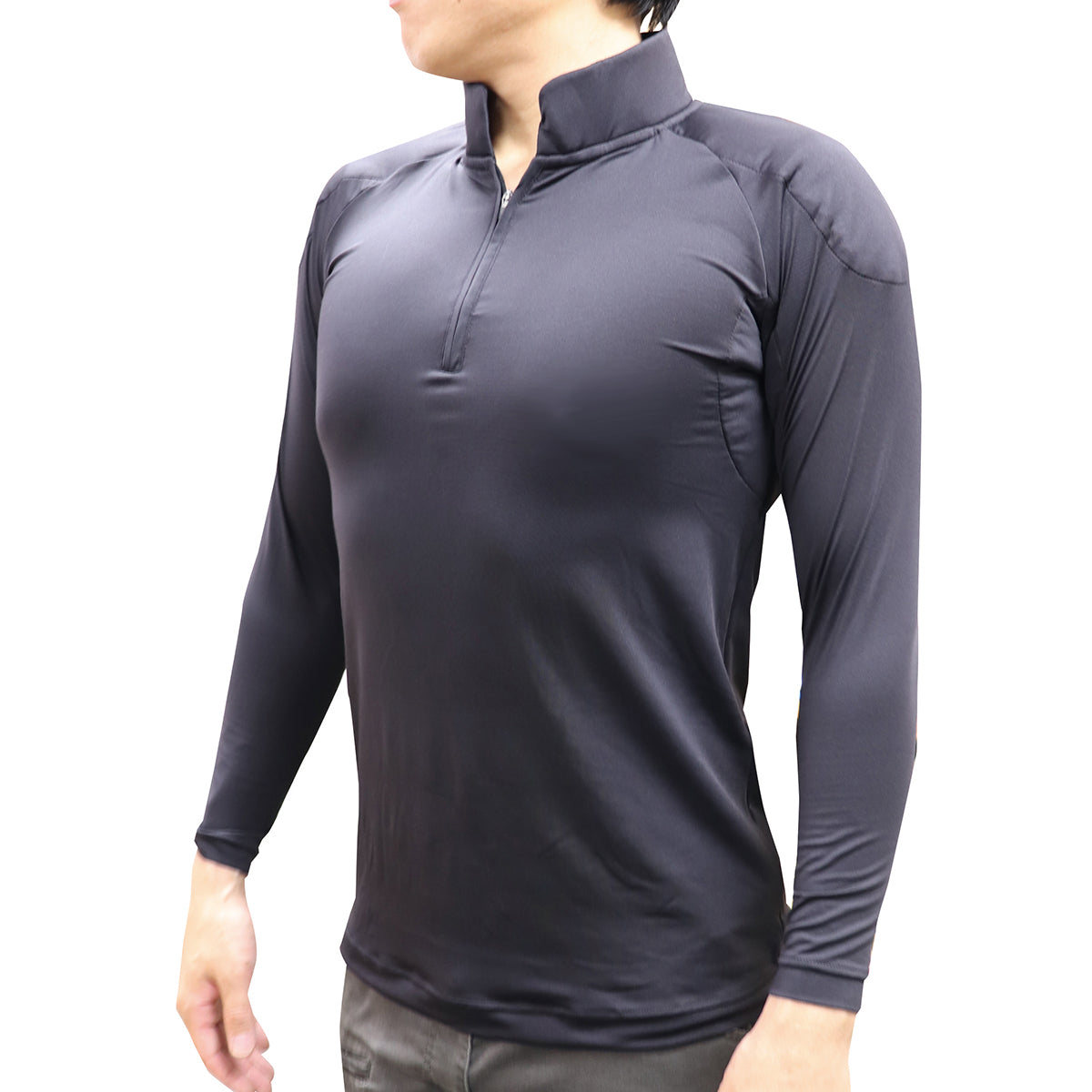タフコレインナー長袖 コンプレッションタイプ 空調ウェア用インナー 冷感 暑さ対策 ブラック M/L/LL/3L