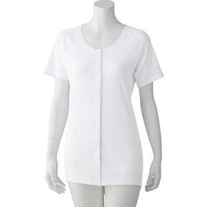 着るサプIFMC.3分袖ワンタッチシャツ(2枚組) ホワイト S/M/L/LL