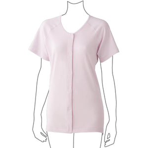 着るサプIFMC.3分袖ワンタッチシャツ(2枚組) ラベンダー S/M/L/LL