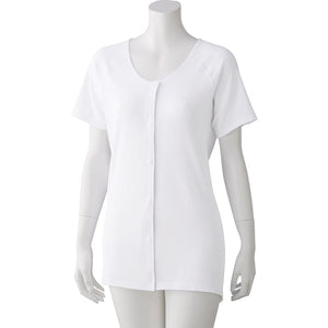 着るサプIFMC.3分袖ホックシャツ(2枚組) ホワイト S/M/L/LL